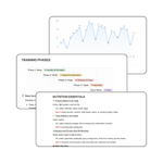 marathon training protocol + dashboard