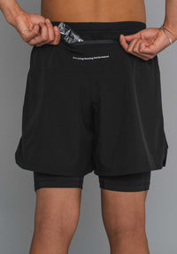 MNS RERUN 2-1 SHORTS 5 - BLACK