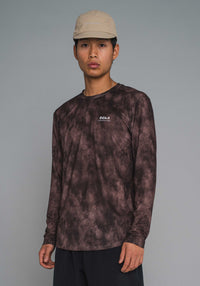 MNS RERUN TEE LS - TAUPE