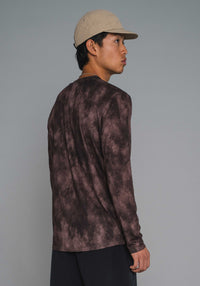 MNS RERUN TEE LS - TAUPE