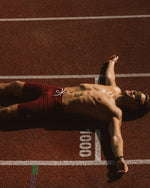 Bäckaryd Men's Mid Tights Burgundy YMR Track Club