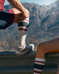 Åsunden Compression Socks Off-White/Navy Socks YMR Track Club   
