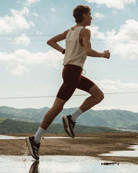 Bäckaryd Men's Mid Tights Burgundy YMR Track Club