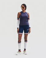 Utö Ladies Mid Tights Navy/Burgundy Shorts YMR Track Club