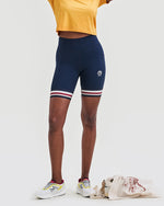 Utö Ladies Mid Tights Navy/Burgundy Shorts YMR Track Club