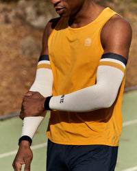 Bäckaryd Men's Singlet Ochre Singlet YMR Track Club   