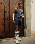 Åsunden Compression Socks Off-White/Navy Socks YMR Track Club   