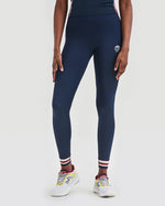 Utö Ladies Tights Navy/Burgundy Tights YMR Track Club   