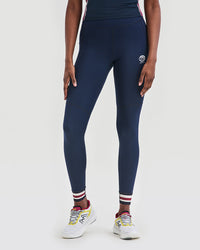 Utö Ladies Tights Navy/Burgundy Tights YMR Track Club   