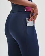 Utö Ladies Tights Navy/Burgundy Tights YMR Track Club   