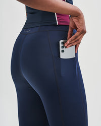 Utö Ladies Tights Navy/Burgundy Tights YMR Track Club   