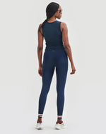 Utö Ladies Tights Navy/Burgundy Tights YMR Track Club   