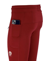 Bäckaryd Men's Tights Burgundy  YMR Track Club   
